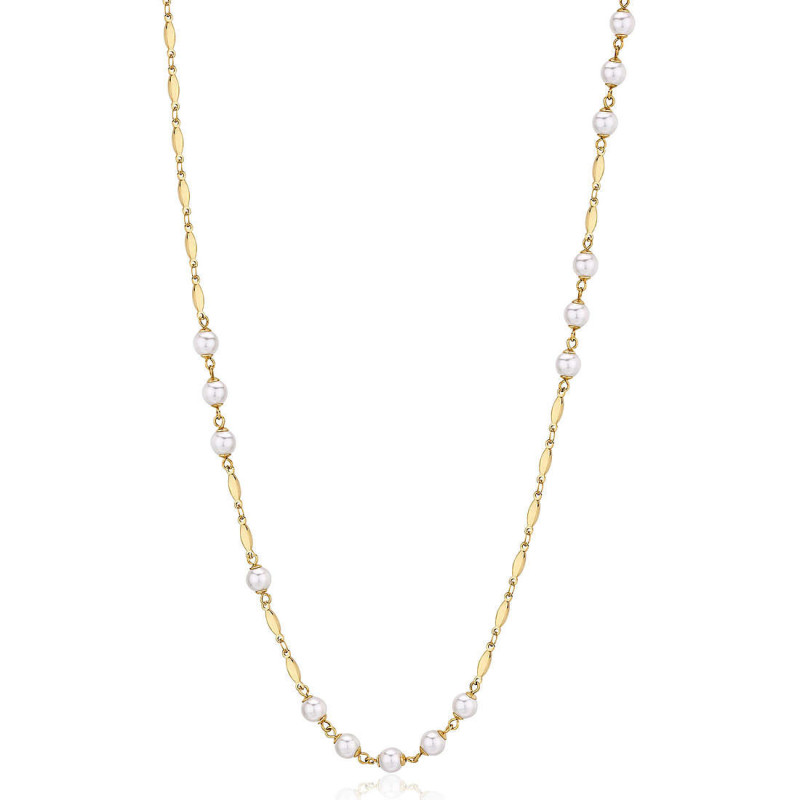 Collana Donna Brosway Affinity BFF157 in Acciaio Colore Oro con Perle Bianche Collana Donna Brosway Affinity BFF157 in Acciaio Colore Oro con Perle Bianche