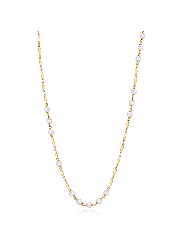 Collana Donna Brosway Affinity BFF157 in Acciaio Colore Oro con Perle