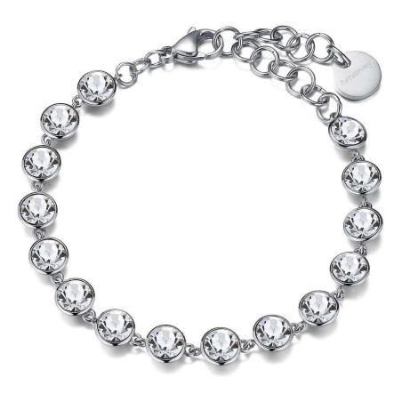 Bracciale Donna Brosway BYM75 Symphonia in Acciaio Silver con Cristalli