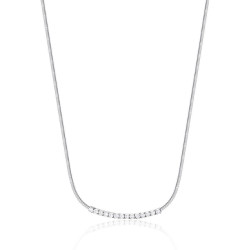 Collana Donna Brosway Affinity BEIN006 in Acciaio Colore Argento con Zirconi