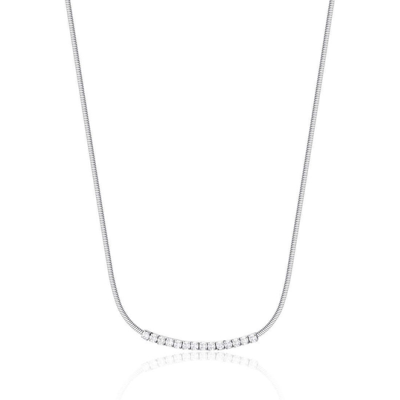 Collana Donna Brosway Affinity BEIN006 in Acciaio Colore Argento con Zirconi Collana Donna Brosway Affinity BEIN006 in Acciaio Colore Argento con Zirconi