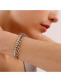 Bracciale Donna Tennis Doppio Filo Brosway Desideri BEI072 Pvd Oro con Zirconi