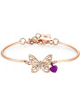 Bracciale Donna Brosway Chakra BHK403 in Acciaio Pvd Oro Rosa Farfalla