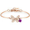 Bracciale Donna Brosway Chakra BHK403 in Acciaio Pvd Oro Rosa Farfalla