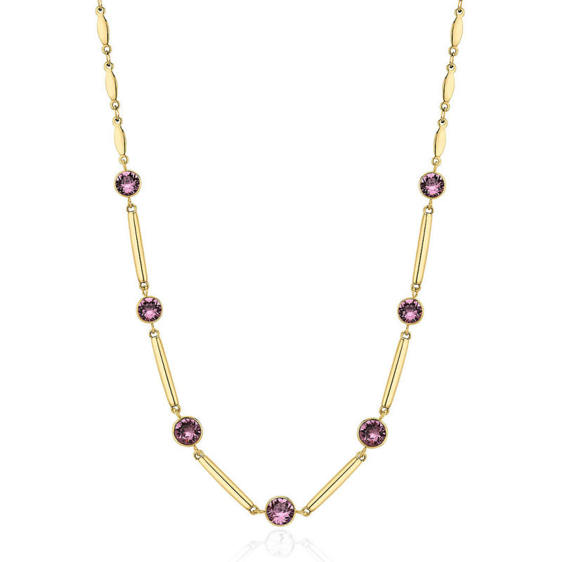 Collana Donna Brosway Affinity BFF159 in Acciaio Colore Oro con Cristalli Viola Collana Donna Brosway Affinity BFF159 in Acciaio Colore Oro con Cristalli Viola