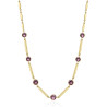 Collana Donna Brosway Affinity BFF159 in Acciaio Colore Oro con Cristalli Viola