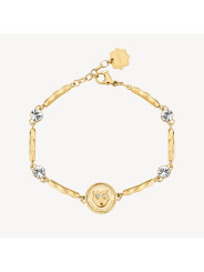 Bracciale Donna Brosway Chakra Portafortuna BHKB122 in Acciaio Pvd Oro Gufo