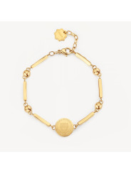 Bracciale Donna Brosway Chakra Portafortuna BHKB122 in Acciaio Pvd Oro Gufo