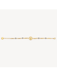 Bracciale Donna Brosway Chakra Portafortuna BHKB122 in Acciaio Pvd Oro Gufo
