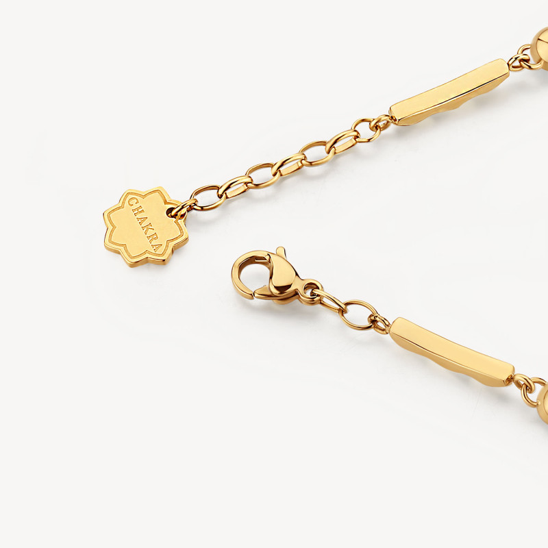 Bracciale Donna Brosway Chakra Portafortuna BHKB122 in Acciaio Pvd Oro Gufo