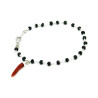 Bracciale Unisex Nadir in Argento 925 con Cornetto Rosso in Corallo