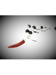 Bracciale Unisex Nadir in Argento 925 con Cornetto Rosso in Corallo