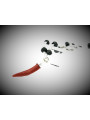 Bracciale Unisex Nadir in Argento 925 con Cornetto Rosso in Corallo