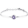 Bracciale Donna Brosway Chakra BHK82 in Acciaio Silver con Cristallo Viola