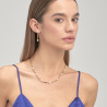 Collana Donna Brosway Affinity Bff161 in Acciaio Colore Oro con Perle Bianche