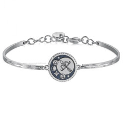 BRACCIALE Donna Brosway CHAKRA SEGNO ZODIACALE bhk375 in Acciao Silver