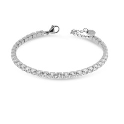 Bracciale Tennis Donna Liujo LJ2416 in Acciaio 316L Silver con Zirconi Anallergico