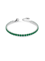 Bracciale Tennis Donna Liujo LJ2420 in Acciaio 316l Silver con Zirconi Verdi
