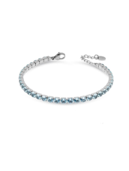 Bracciale Tennis Donna Liujo LJ246 in Acciaio 316l Silver con Zirconi Celeste