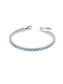 Bracciale Tennis Donna Liujo LJ246 in Acciaio 316l Silver con Zirconi Celeste