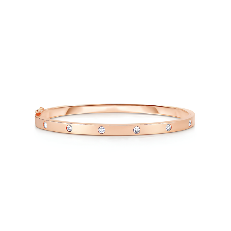 Bracciale Rigido Donna Liujo LJ2459 in Acciaio 316l Pvd Oro Rosa con Zirconi Bianchi Bracciale Rigido Donna Liujo LJ2459 in Acciaio 316l Pvd Oro Rosa con Zirconi Bianchi