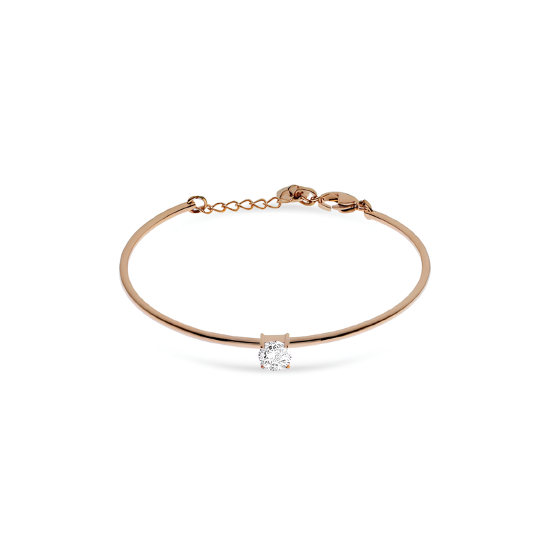 Bracciale Donna Liujo LJ2543 in Acciaio 316l Pvd Oro Rosa Con Cristallo Bianco Centrale Bracciale Donna Liujo LJ2543 in Acciaio 316l Pvd Oro Rosa Con Cristallo Bianco Centrale