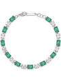 Bracciale Donna Brosway FLG16 Fancy in acciaio Silver con Cristalli Verdi