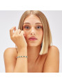 Bracciale Donna Brosway FLG16 Fancy in acciaio Silver con Cristalli Verdi
