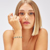 Bracciale Donna Brosway FLG16 Fancy in acciaio Silver con Cristalli Verdi
