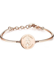Bracciale Donna Brosway Simbolo Coccinella Chakra BHK52 in Acciaio Pvd Oro Rosa