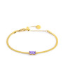Bracciale Donna Marlù Sparkles 31BR0010G-P in Acciao Pvd Oro con Zircone Viola…