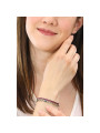 Bracciale da donna tennis Brosway BEI070 Pvd Oro Con Cristalli E Zirconi