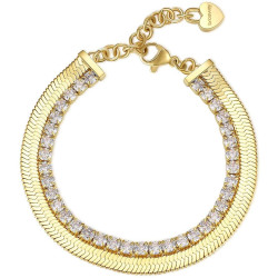 Bracciale Da Donna Tennis Brosway BEI075 PVD Oro