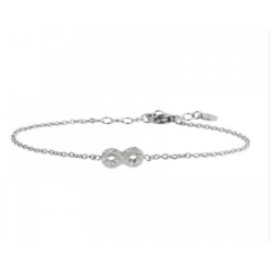 Bracciale Donna Marlù 18BR083 in Acciaio Silver con Infinito