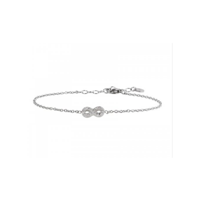 Bracciale Donna Marlù 18BR083 in Acciaio Silver con Infinito Bracciale Donna Marlù 18BR083 in Acciaio Silver con Infinito
