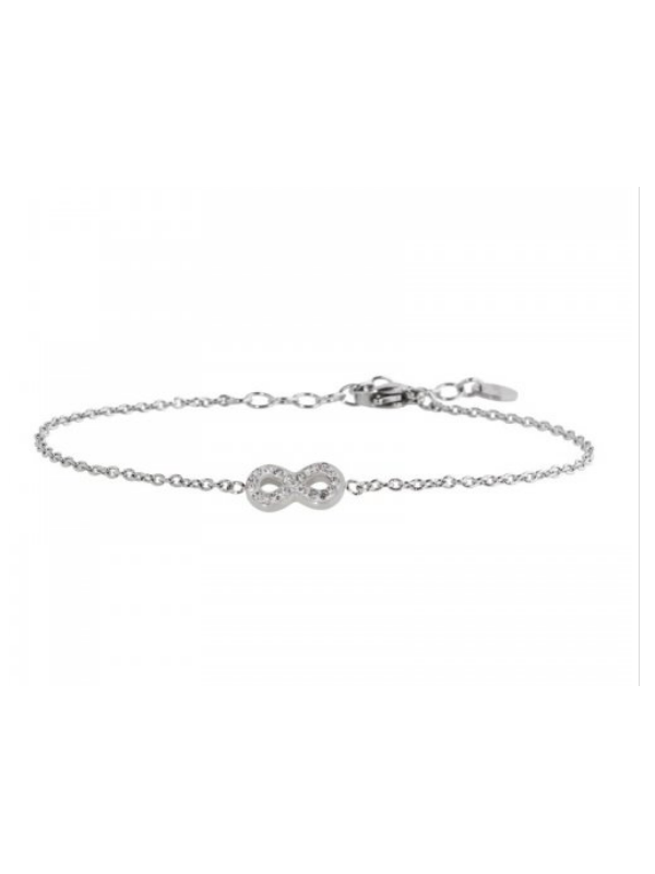 Bracciale Donna Marlù 18BR083 in Acciaio Silver con Infinito