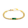 copy of Bracciale Donna Marlù 33BR0024-V Vision Catena Snake in Acciaio Silver e Zircone Verdi