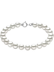 Bracciale Donna Comete BRQ 110 AM Easy Basic in Oro 18 Kt Perle Bianche 5/5.5MM