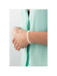 Bracciale Donna Comete BRQ 110 AM Easy Basic in Oro 18 Kt Perle Bianche 5/5.5MM