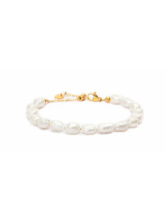 Bracciale Donna Marlù 30BR0005G-W in Acciaio Oro e Perle Bianche…