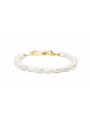 Bracciale Donna Marlù 30BR0005G-W in Acciaio Oro e Perle Bianche…
