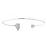 Bracciale Donna Marlù 18BR081 Rigido in Acciaio Silver Gufo