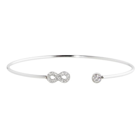 Bracciale Donna Marlù 18BR075 Rigido in Acciaio Silver Infinito
