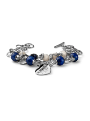 Bracciale Donna Maria Cristina Sterling G1826 Doge in Argento 925% e Aulite Bianca