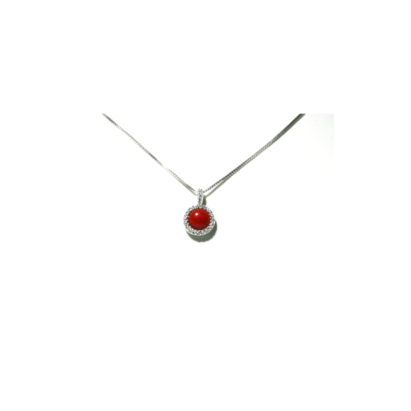 COLLANA IN ARGENTO 925 CON CORALLO ROSSO NATURALE COLLANA IN ARGENTO 925 CON CORALLO ROSSO NATURALE