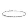 Bracciale Unisex catena Marlù Vision 33BR0040 con catena a corda Acciaio Silver