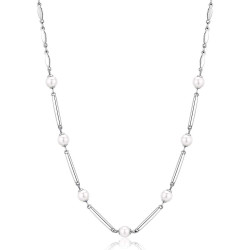 Collana Donna Brosway Affinity Bff160 in Acciaio Colore Argento con Perle