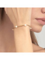 Bracciale Donna Brosway Affinity BFF165 in Acciaio Colore Oro e Perle Bianche