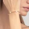 Bracciale Donna Brosway Affinity BFF165 in Acciaio Colore Oro e Perle Bianche