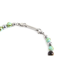Bracciale Uomo Marlù 13BR108 Namastè in Acciaio Colore Turchese e Occhio Tigre